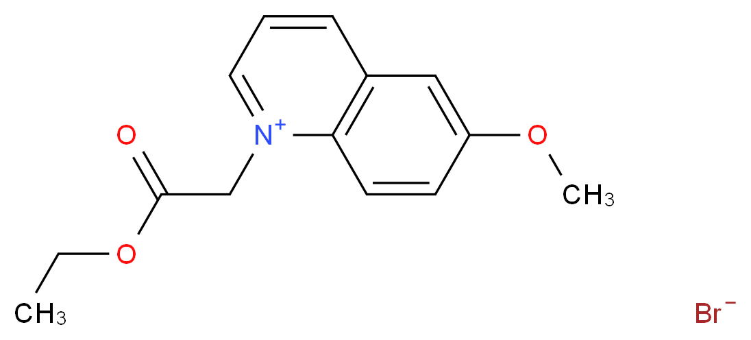 1-(Ethoxycarbonylmethyl)-6-methoxyquinolinium bromide_Molecular_structure_CAS_162558-52-3)