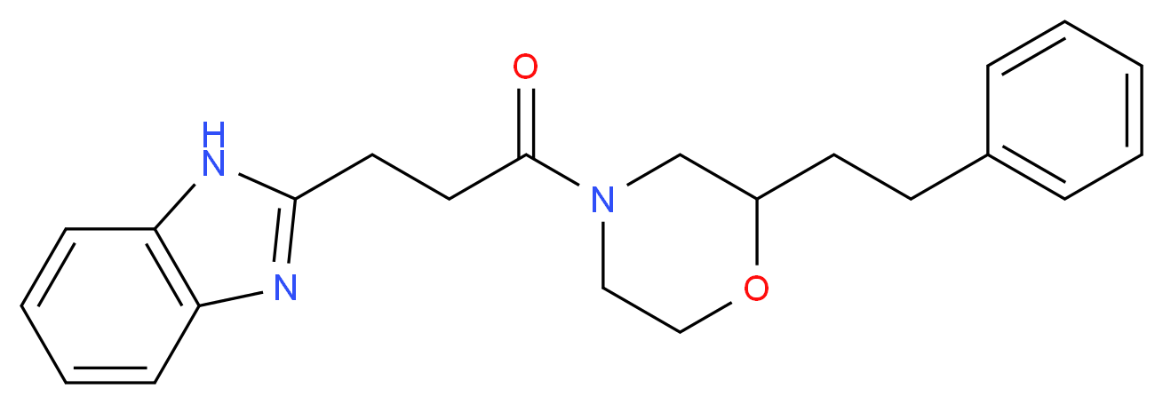 2-{3-oxo-3-[2-(2-phenylethyl)-4-morpholinyl]propyl}-1H-benzimidazole_Molecular_structure_CAS_)