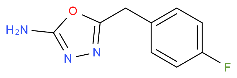 2-Amino-5-(4-fluorobenzyl)-1,3,4-oxadiazole_Molecular_structure_CAS_)