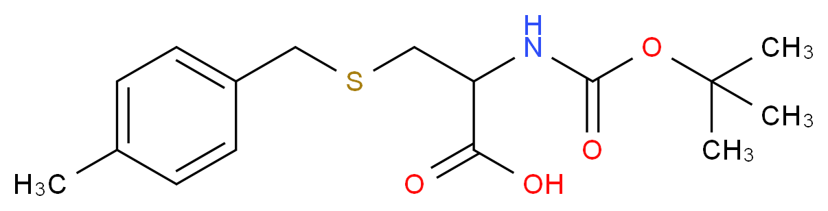 2-[(tert-Butoxycarbonyl)amino]-3-[(4-methylbenzyl) thio]propanoic acid_Molecular_structure_CAS_61925-78-8)