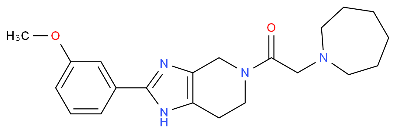 5-(azepan-1-ylacetyl)-2-(3-methoxyphenyl)-4,5,6,7-tetrahydro-1H-imidazo[4,5-c]pyridine_Molecular_structure_CAS_)