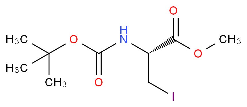 (R)-Methyl 2-((tert-butoxycarbonyl)amino)-3-iodopropanoate_Molecular_structure_CAS_93267-04-0)