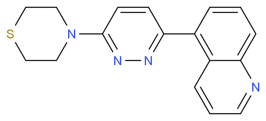 5-(6-thiomorpholin-4-ylpyridazin-3-yl)quinoline_Molecular_structure_CAS_)