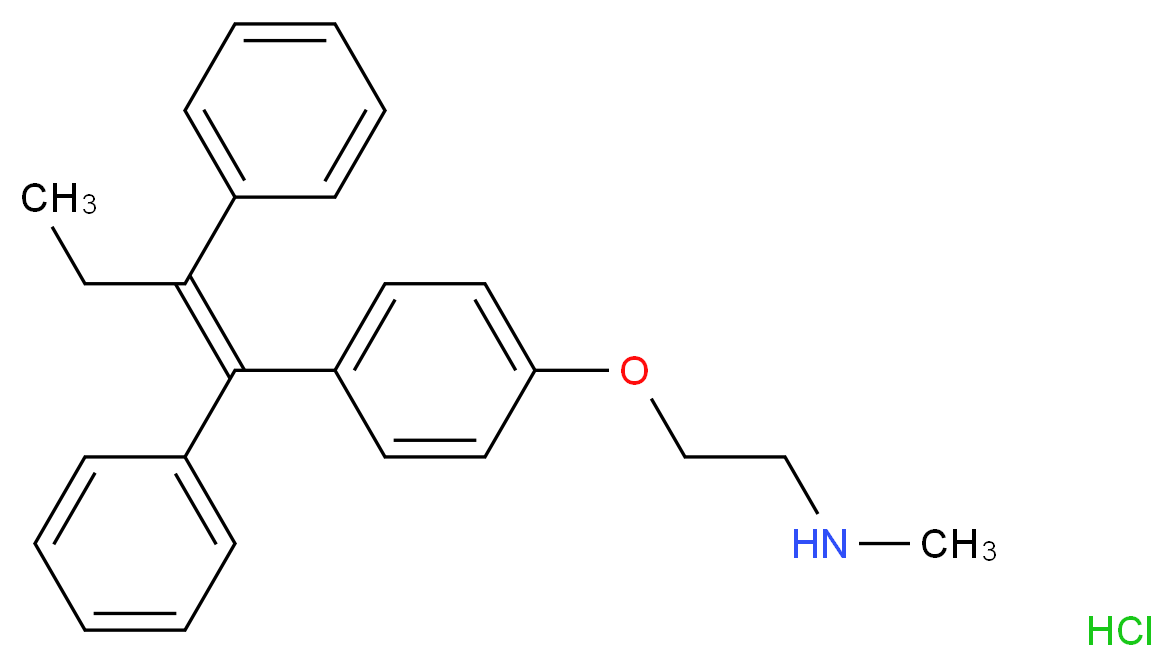 N-Desmethyl Tamoxifen Hydrochloride_Molecular_structure_CAS_15917-65-4)