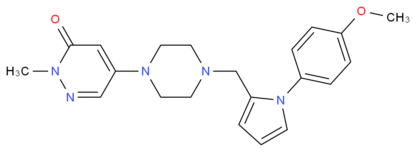 5-(4-{[1-(4-methoxyphenyl)-1H-pyrrol-2-yl]methyl}-1-piperazinyl)-2-methyl-3(2H)-pyridazinone_Molecular_structure_CAS_)