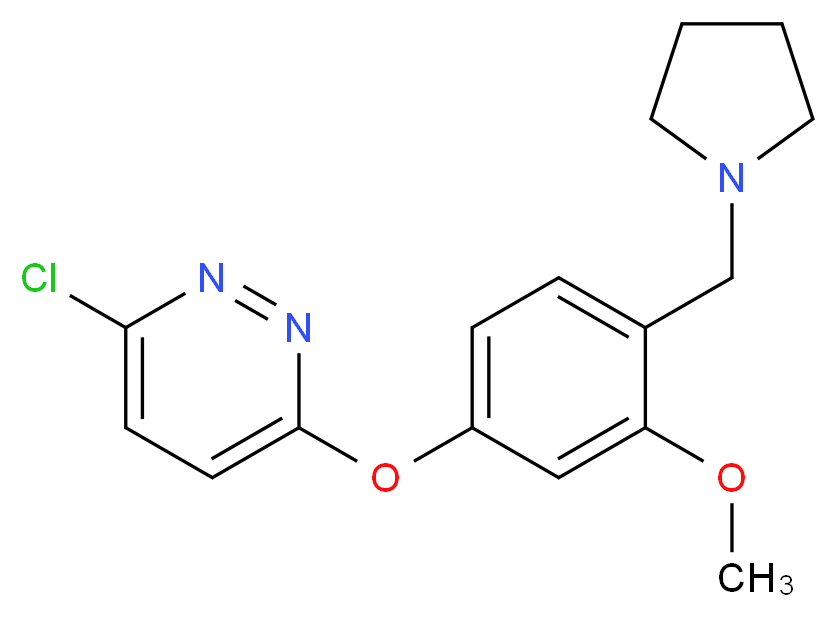 3-chloro-6-[3-methoxy-4-(pyrrolidin-1-ylmethyl)phenoxy]pyridazine_Molecular_structure_CAS_)