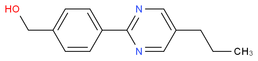 [4-(5-propyl-2-pyrimidinyl)phenyl]methanol_Molecular_structure_CAS_)