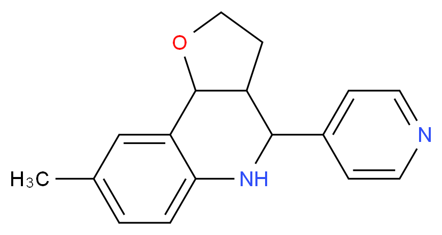 8-Methyl-4-pyridin-4-yl-2,3,3a,4,5,9b-hexahydro-furo[3,2-c]quinoline_Molecular_structure_CAS_)