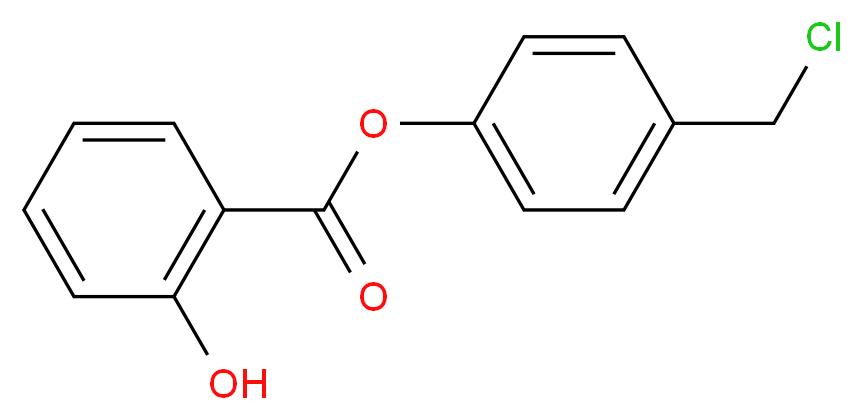 2-Hydroxybenzoic Acid 4-(Chloromethyl)phenyl Ester_Molecular_structure_CAS_)