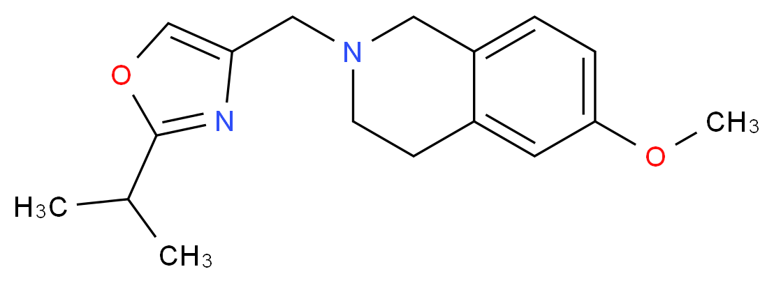 2-[(2-isopropyl-1,3-oxazol-4-yl)methyl]-6-methoxy-1,2,3,4-tetrahydroisoquinoline_Molecular_structure_CAS_)