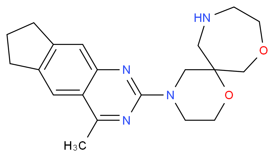2-(1,8-dioxa-4,11-diazaspiro[5.6]dodec-4-yl)-4-methyl-7,8-dihydro-6H-cyclopenta[g]quinazoline_Molecular_structure_CAS_)