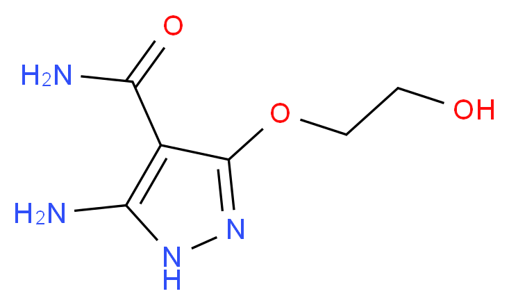5-amino-3-(2-hydroxyethoxy)-1H-pyrazole-4-carboxamide_Molecular_structure_CAS_)