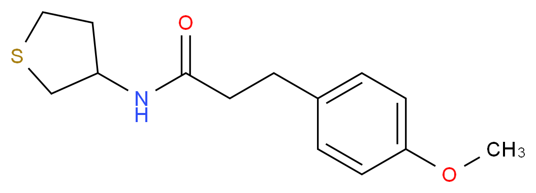 3-(4-methoxyphenyl)-N-(tetrahydro-3-thienyl)propanamide_Molecular_structure_CAS_)
