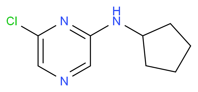 6-Chloro-N-cyclopentyl-2-pyrazinamine_Molecular_structure_CAS_642459-02-7)