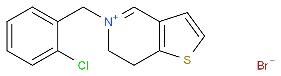 5-[(2-Chlorophenyl)methyl]-6,7-dihydrothieno[3,2-c]pyridinium Bromide_Molecular_structure_CAS_)