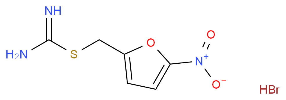 (5-nitro-2-furyl)methyl aminomethanimidothioate hydrobromide_Molecular_structure_CAS_82118-18-1)