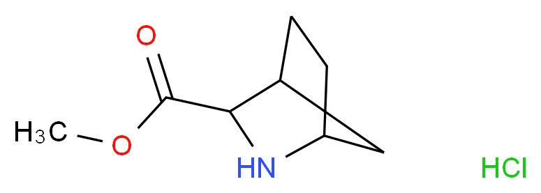 Methyl 2-azabicyclo[2.2.1]heptane-3-carboxylate hydrochloride_Molecular_structure_CAS_)