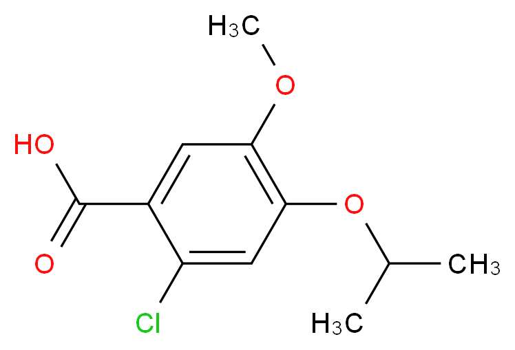 2-chloro-4-isopropoxy-5-methoxybenzoic acid_Molecular_structure_CAS_713104-07-5)