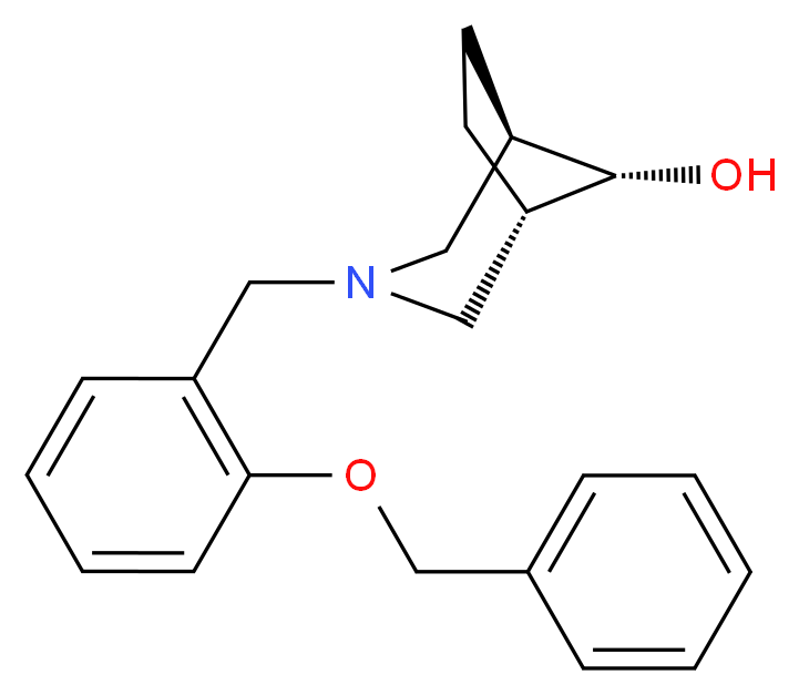 (8-syn)-3-[2-(benzyloxy)benzyl]-3-azabicyclo[3.2.1]octan-8-ol_Molecular_structure_CAS_)