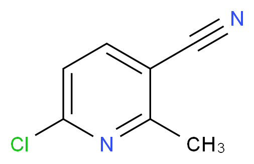 6-Chloro-2-methylnicotinonitrile_Molecular_structure_CAS_66909-36-2)