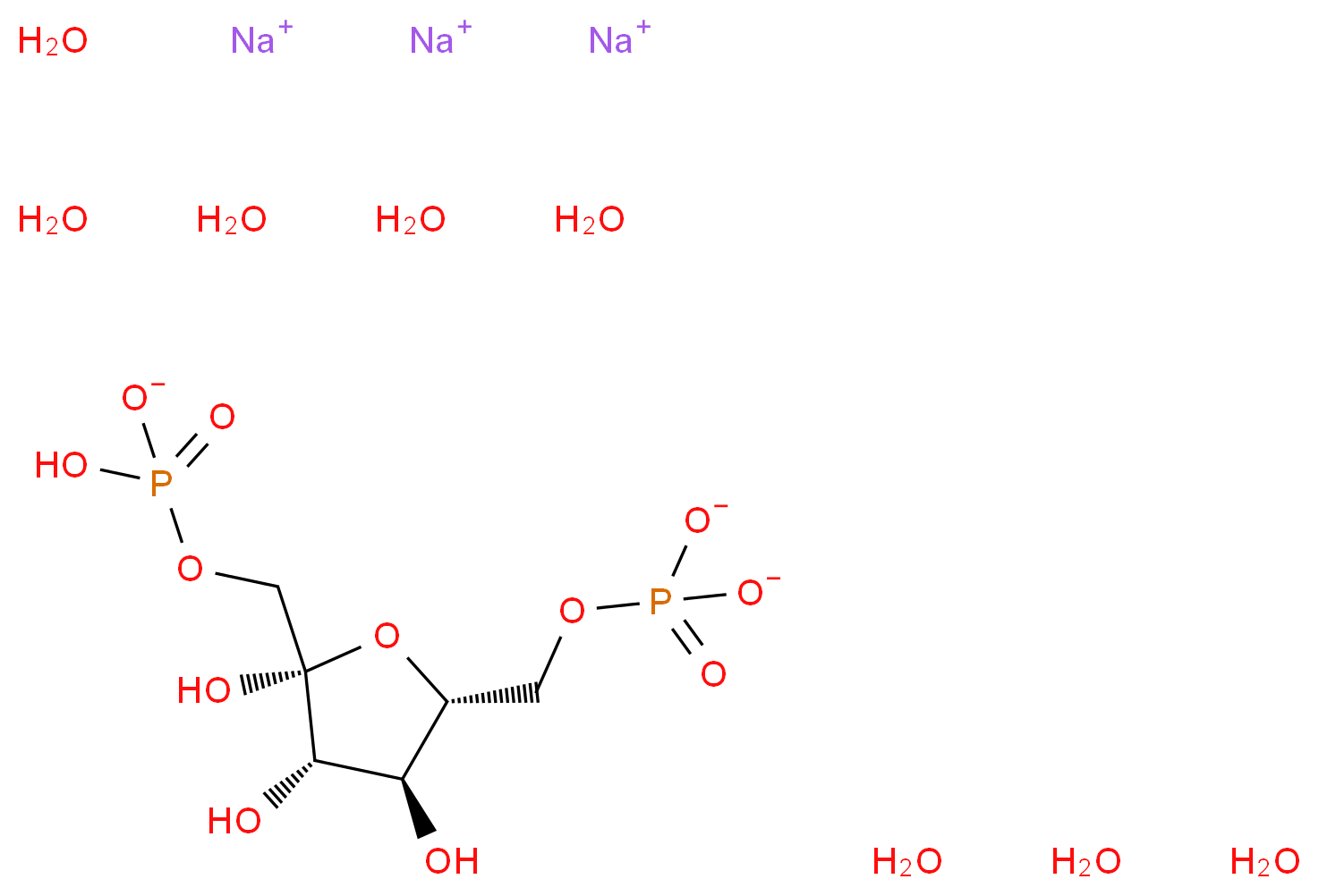 D-Fructose 1,6-bisphosphate trisodium salt octahydrate_Molecular_structure_CAS_81028-91-3)
