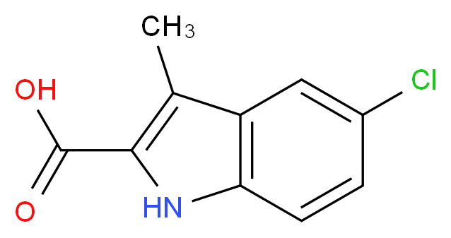 5-Chloro-3-methyl-1H-indole-2-carboxylic acid_Molecular_structure_CAS_)