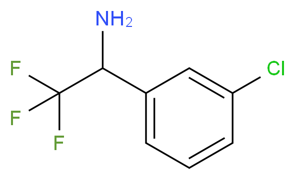 1-(3-Chlorophenyl)-2,2,2-trifluoroethylamine_Molecular_structure_CAS_886368-66-7)