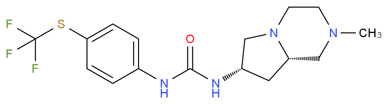 N-[(7S,8aS)-2-methyloctahydropyrrolo[1,2-a]pyrazin-7-yl]-N'-{4-[(trifluoromethyl)thio]phenyl}urea_Molecular_structure_CAS_)