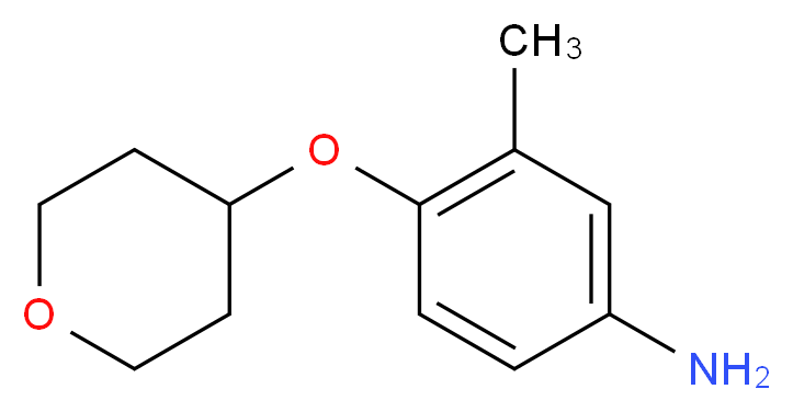 3-methyl-4-(oxan-4-yloxy)aniline_Molecular_structure_CAS_)
