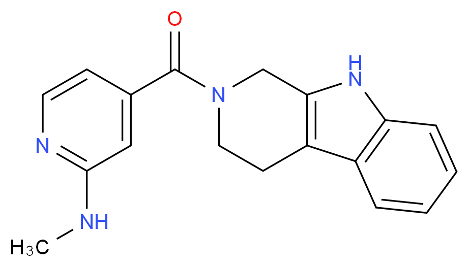 N-methyl-4-(1,3,4,9-tetrahydro-2H-beta-carbolin-2-ylcarbonyl)pyridin-2-amine_Molecular_structure_CAS_)