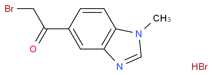 2-bromo-1-(1-methyl-1H-benzimidazol-5-yl)ethanone hydrobromide_Molecular_structure_CAS_944450-78-6)
