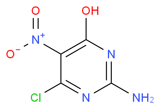 2-Amino-4-chloro-6-hydroxy-5-nitropyrimidine_Molecular_structure_CAS_1007-99-4)