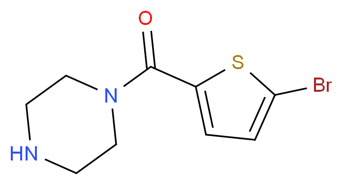 (5-Bromo-2-thienyl)(piperazino)methanone_Molecular_structure_CAS_)