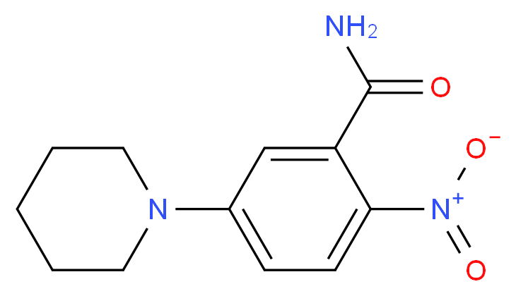 2-Nitro-5-piperidinobenzenecarboxamide_Molecular_structure_CAS_421558-77-2)