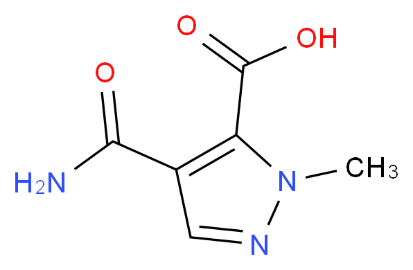 4-carbamoyl-1-methyl-1H-pyrazole-5-carboxylic acid_Molecular_structure_CAS_)