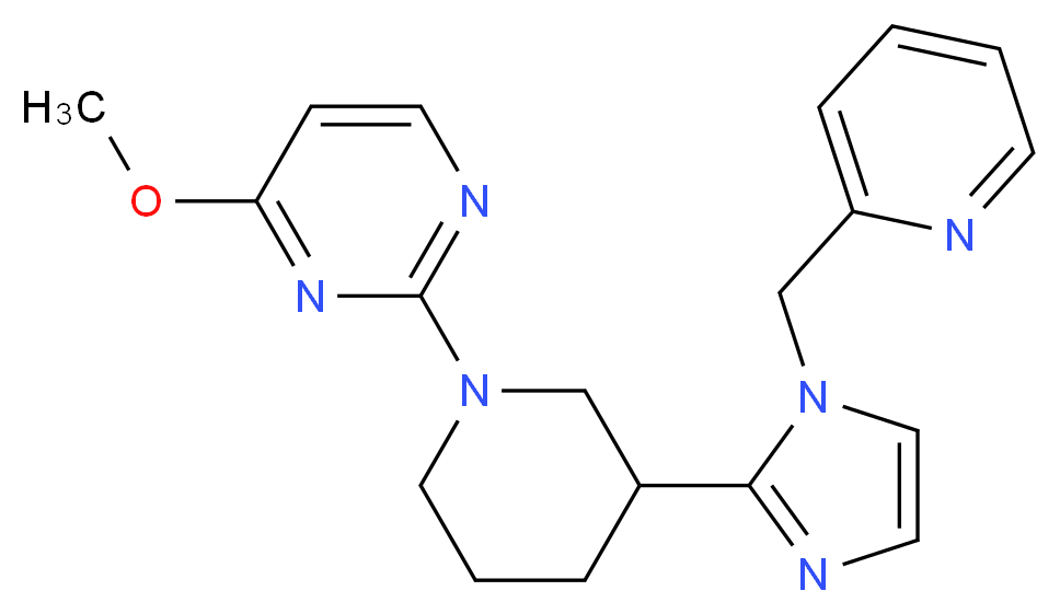 4-methoxy-2-{3-[1-(pyridin-2-ylmethyl)-1H-imidazol-2-yl]piperidin-1-yl}pyrimidine_Molecular_structure_CAS_)