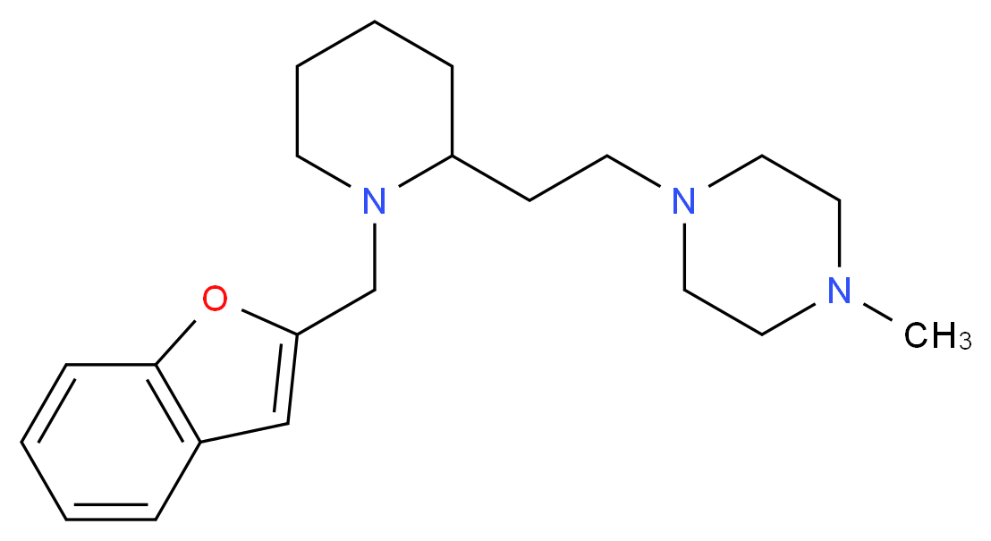 1-{2-[1-(1-benzofuran-2-ylmethyl)piperidin-2-yl]ethyl}-4-methylpiperazine_Molecular_structure_CAS_)