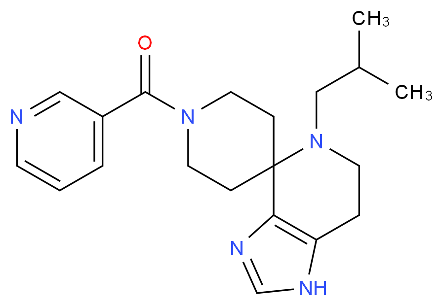 5-isobutyl-1'-(pyridin-3-ylcarbonyl)-1,5,6,7-tetrahydrospiro[imidazo[4,5-c]pyridine-4,4'-piperidine]_Molecular_structure_CAS_)