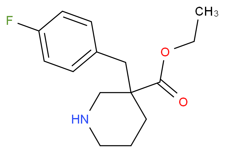 ethyl 3-(4-fluorobenzyl)piperidine-3-carboxylate_Molecular_structure_CAS_)