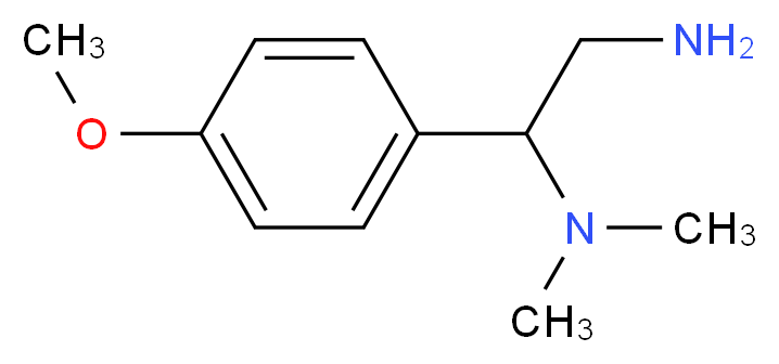 N-[2-amino-1-(4-methoxyphenyl)ethyl]-N,N-dimethylamine_Molecular_structure_CAS_851169-57-8)
