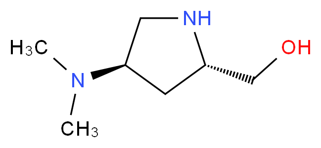 [(2S,4R)-4-(dimethylamino)-2-pyrrolidinyl]methanol_Molecular_structure_CAS_1256636-20-0)