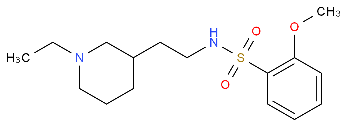 N-[2-(1-ethylpiperidin-3-yl)ethyl]-2-methoxybenzenesulfonamide_Molecular_structure_CAS_)