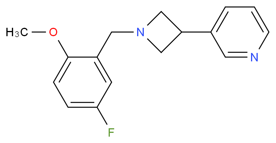 3-[1-(5-fluoro-2-methoxybenzyl)-3-azetidinyl]pyridine_Molecular_structure_CAS_)