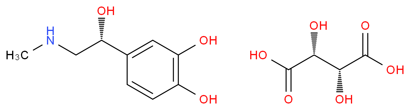 (-)-Epinephrine (+)-bitartrate salt_Molecular_structure_CAS_51-42-3)