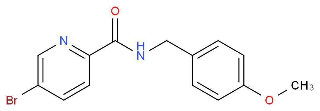 5-Bromo-N-(4-methoxybenzyl)pyridine-2-carboxamide_Molecular_structure_CAS_951885-02-2)