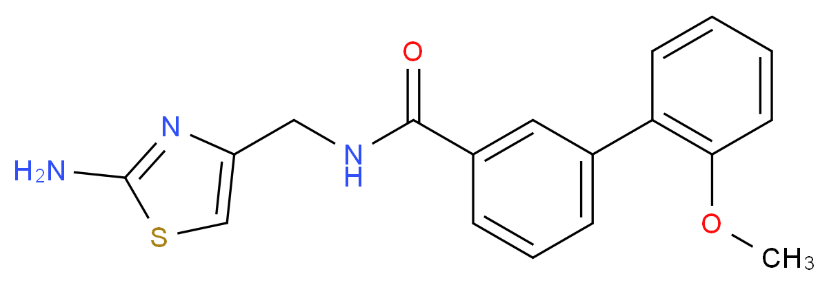 N-[(2-amino-1,3-thiazol-4-yl)methyl]-2'-methoxybiphenyl-3-carboxamide_Molecular_structure_CAS_)