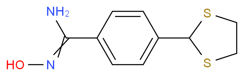 4-(1,3-dithiolan-2-yl)-N'-hydroxybenzenecarboximidamide 95%_Molecular_structure_CAS_175204-51-0)