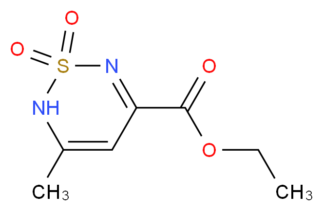 ethyl 5-methyl-1,1-dioxo-1,6-dihydro-1lambda~6~,2,6-thiadiazine-3-carboxylate_Molecular_structure_CAS_5863-20-7)