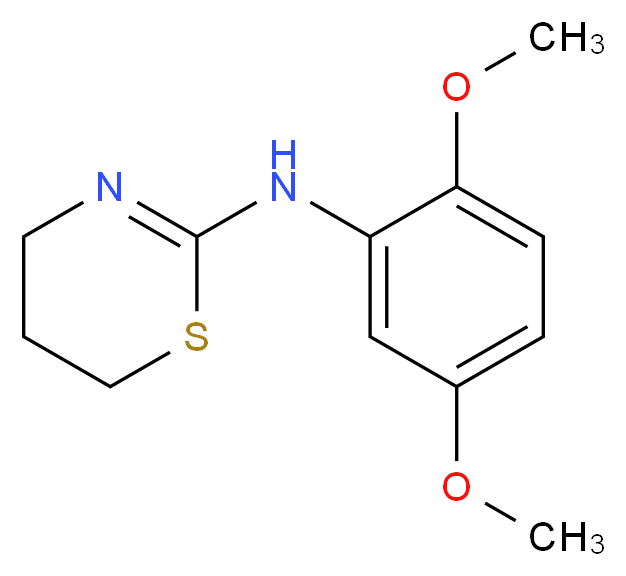 (5,6-Dihydro-4H-[1,3]thiazin-2-yl)-(2,5-dimethoxy-phenyl)-amine_Molecular_structure_CAS_91557-66-3)