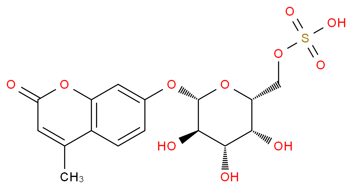4-Methylumbelliferyl β-D-Galactopyranoside-6-sulfateDISCONTINUED See: M334481_Molecular_structure_CAS_126938-14-5)